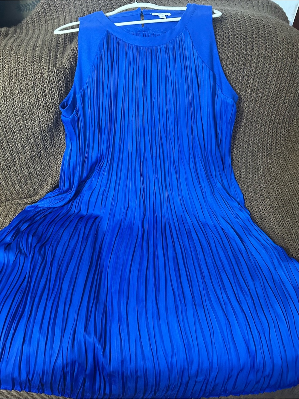 Nine West Royal Blue Pleated Maxi Dress - Picture 9 of 9